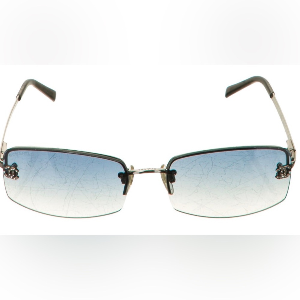 Chanel vintage blue sunglasses